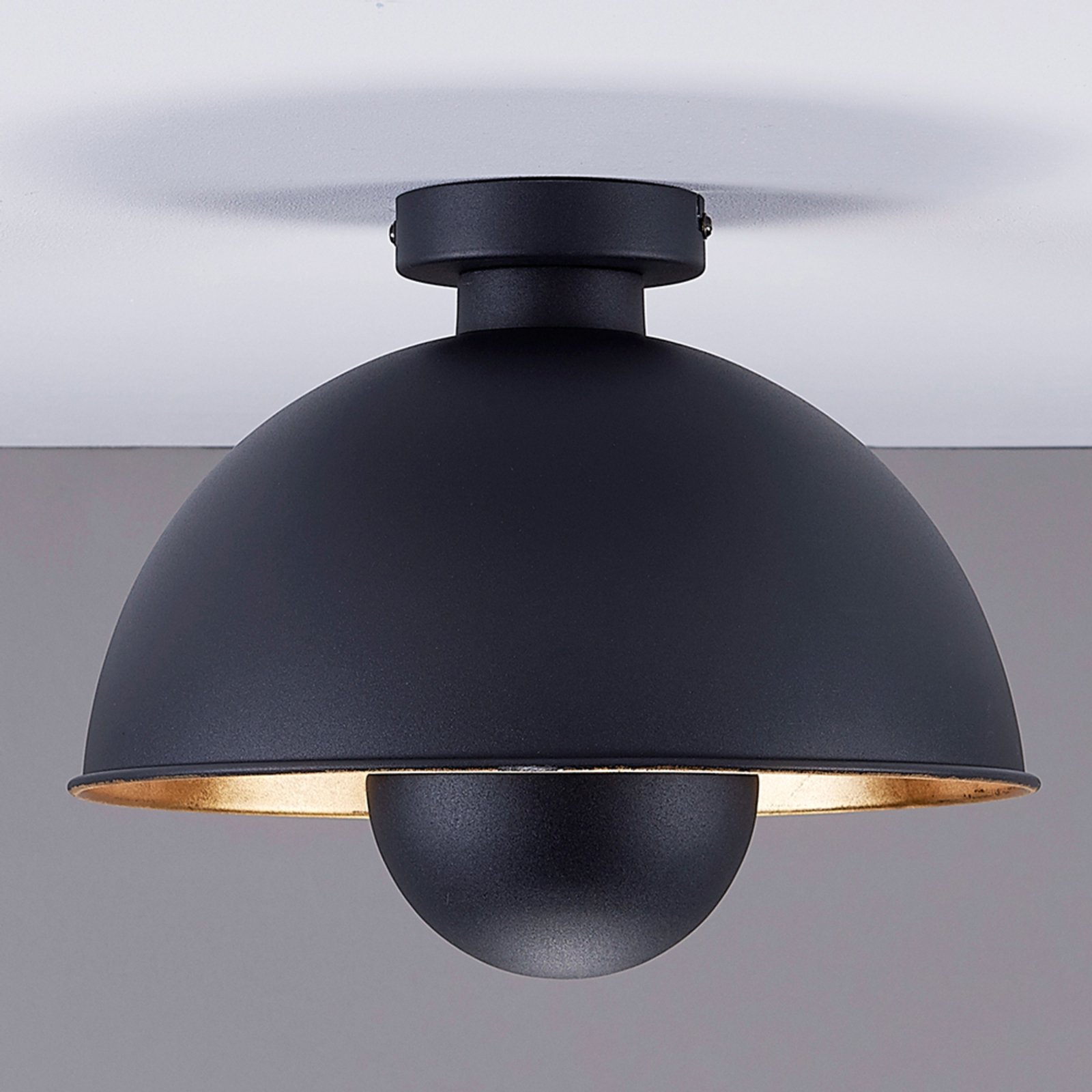 Lya Plafondlamp Ø31 Black/Gold - Lindby