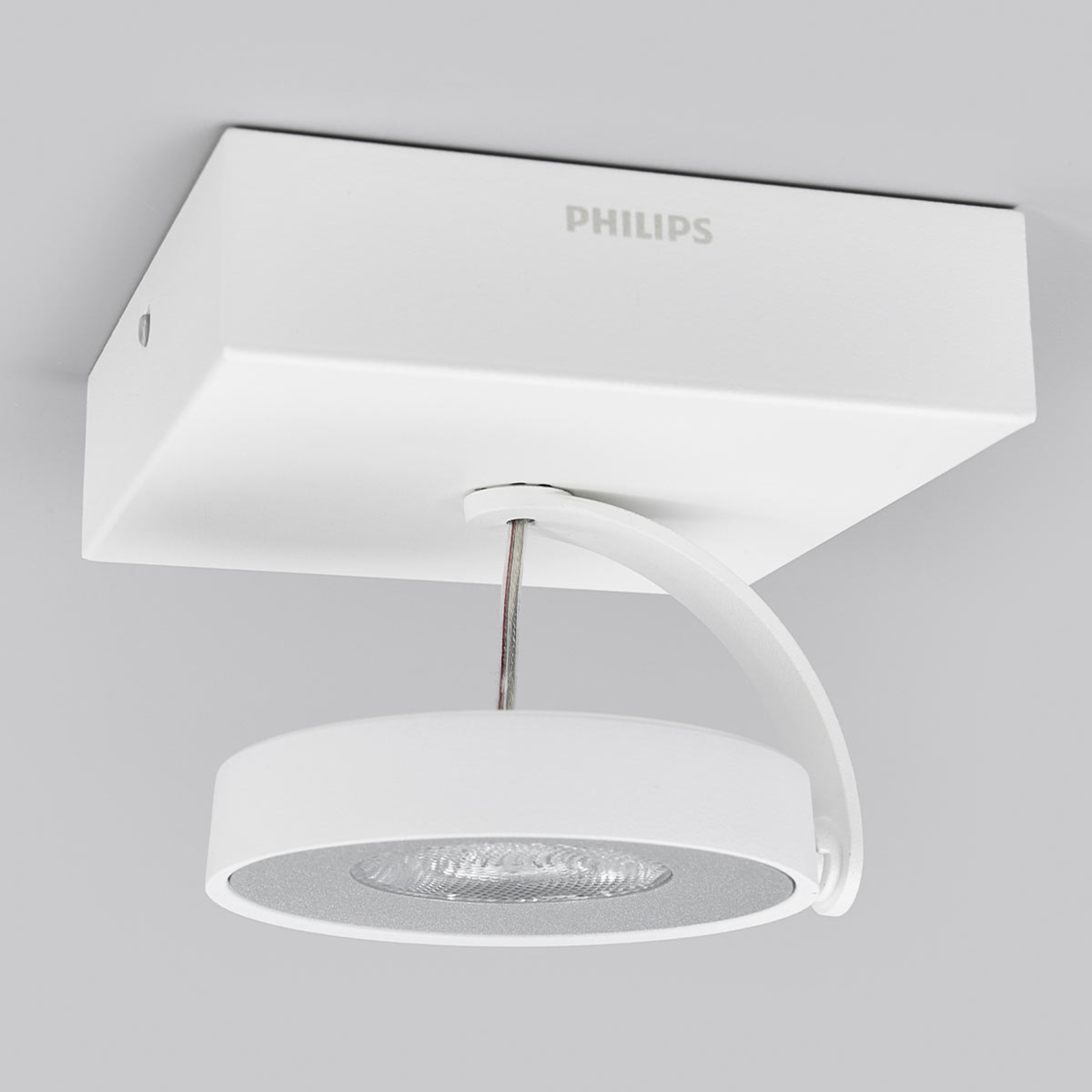 Philips Clockwork LED-väggspotlight vit 1 lampa