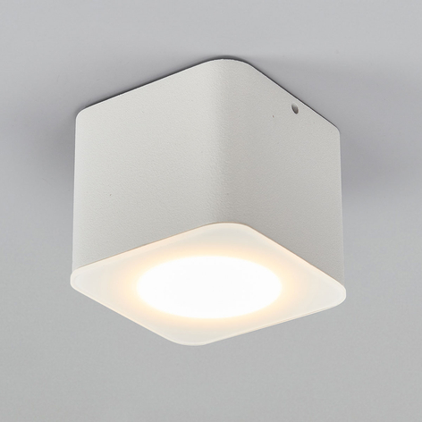 Helestra Oso foco de techo LED, angular, blanco