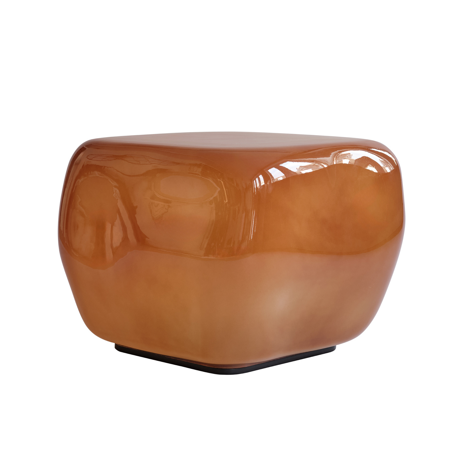 Stolik pomocniczy Ishi, karmelowy, 52 cm, szkło – 101 Copenhagen