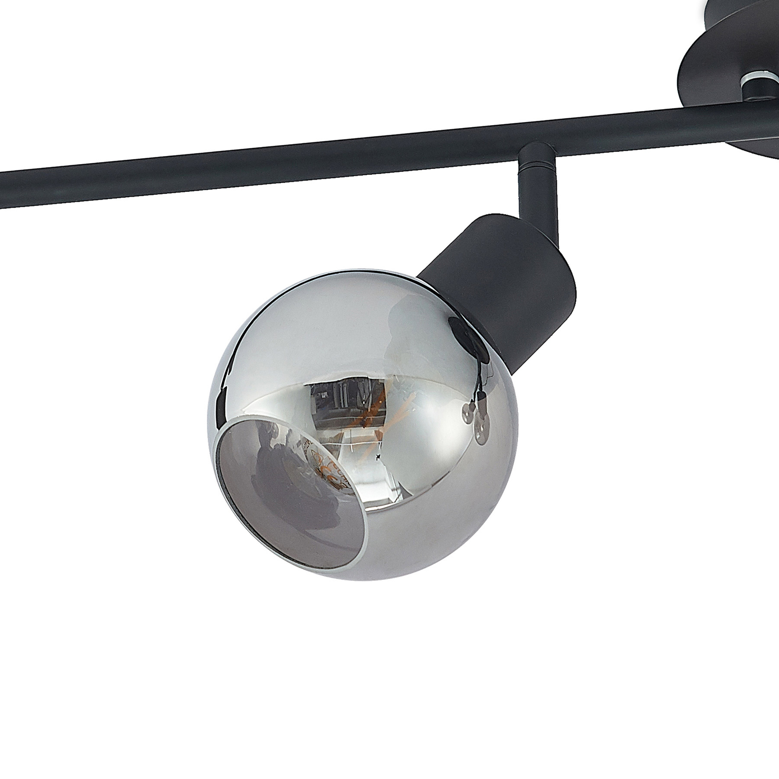Lindby Eridia Deckenstrahler, schwarz, 4-fl.