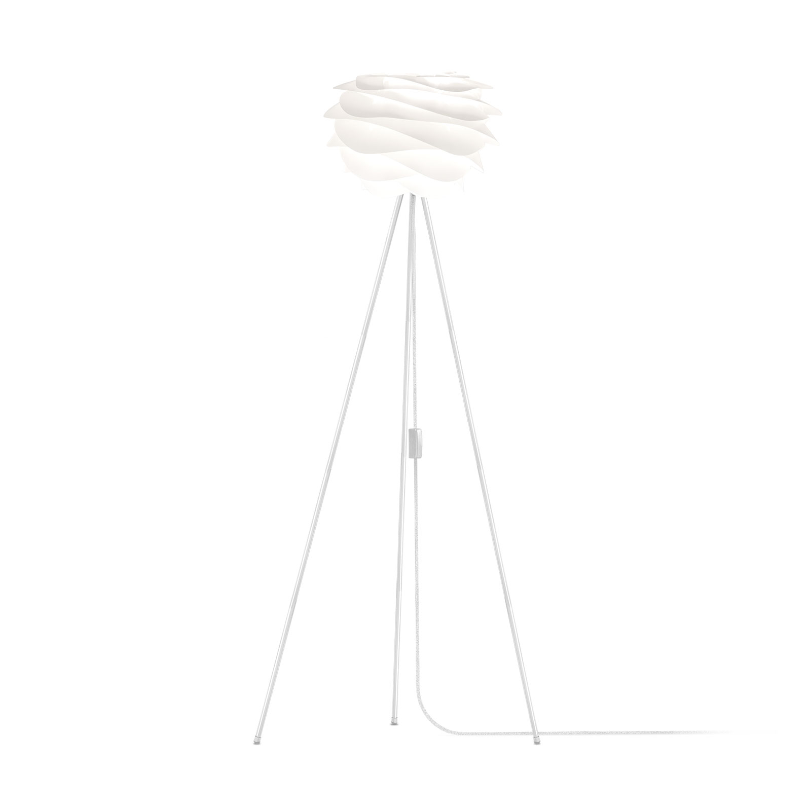 UMAGE Carmina Mini lampă de podea alb/tripod alb