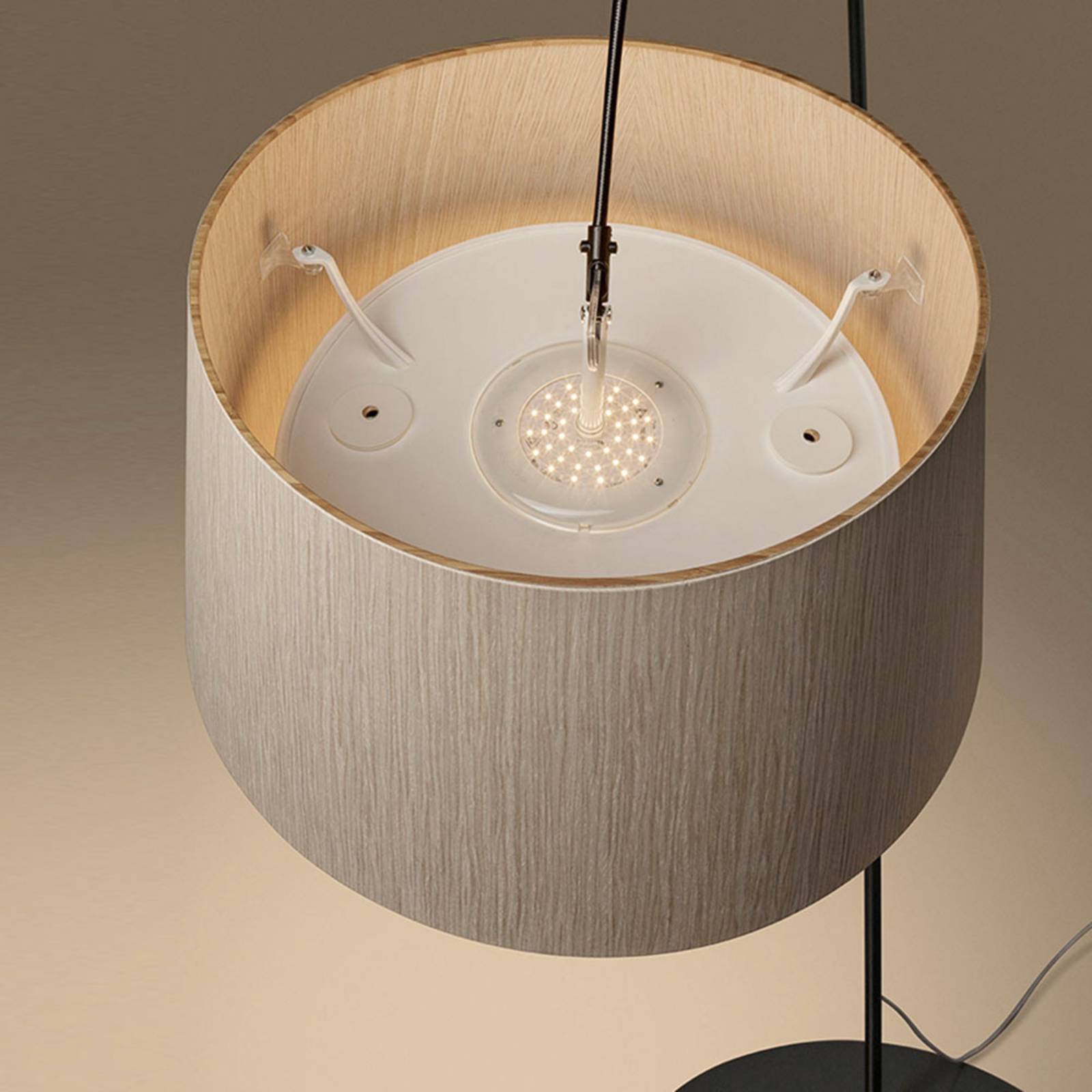 Foscarini Twiggy Wood MyLight lampa stojąca czarna