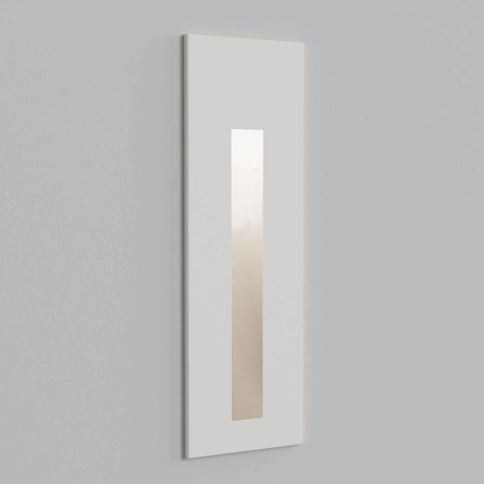 Astro Borgo 55 recessed wall light white texture, for Bathroom, metal, 4.1 W, energy efficiency: A+, W: 5.5 cm, H: 17 cm