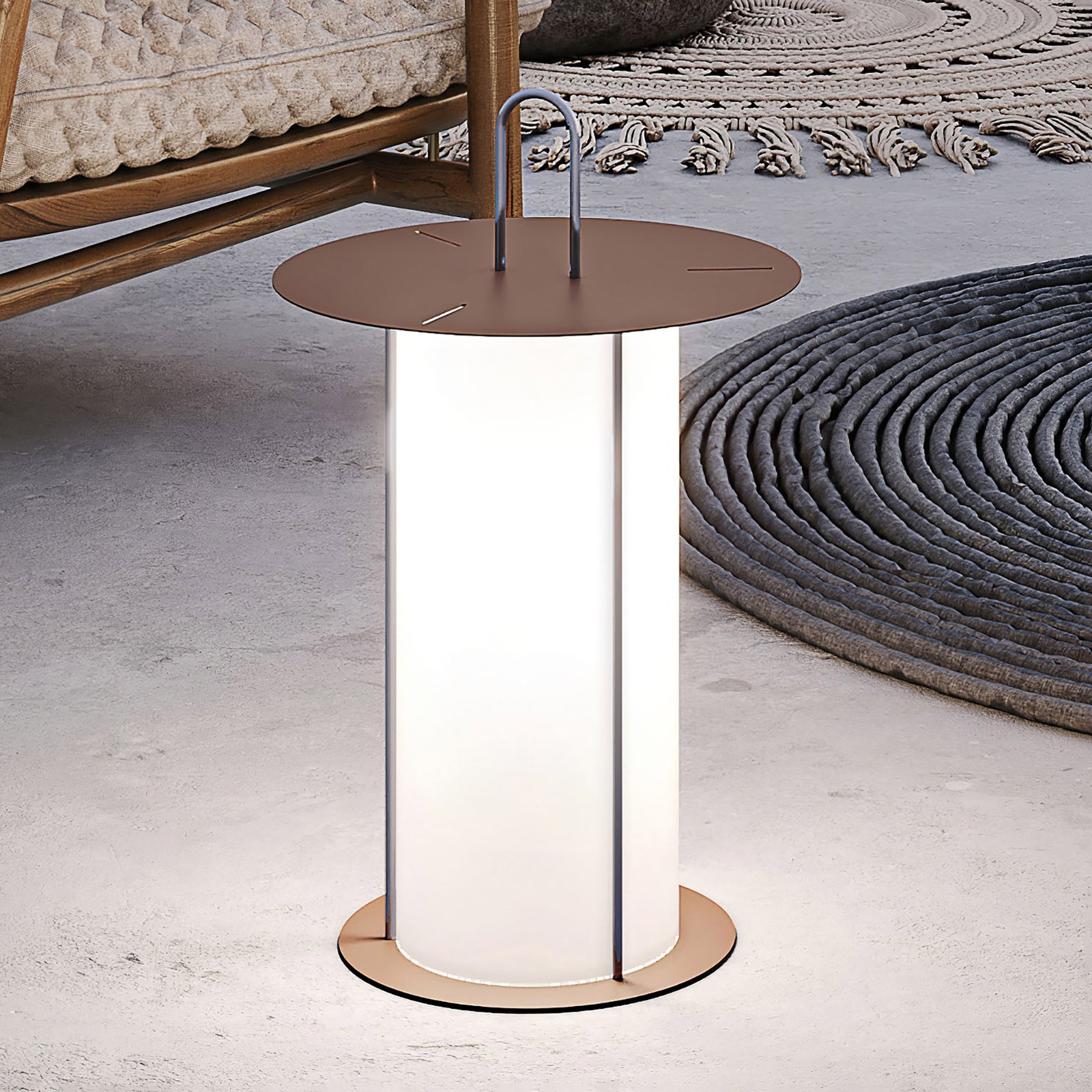 Modo Luce Diogene LED-terrasslampa batteri rost