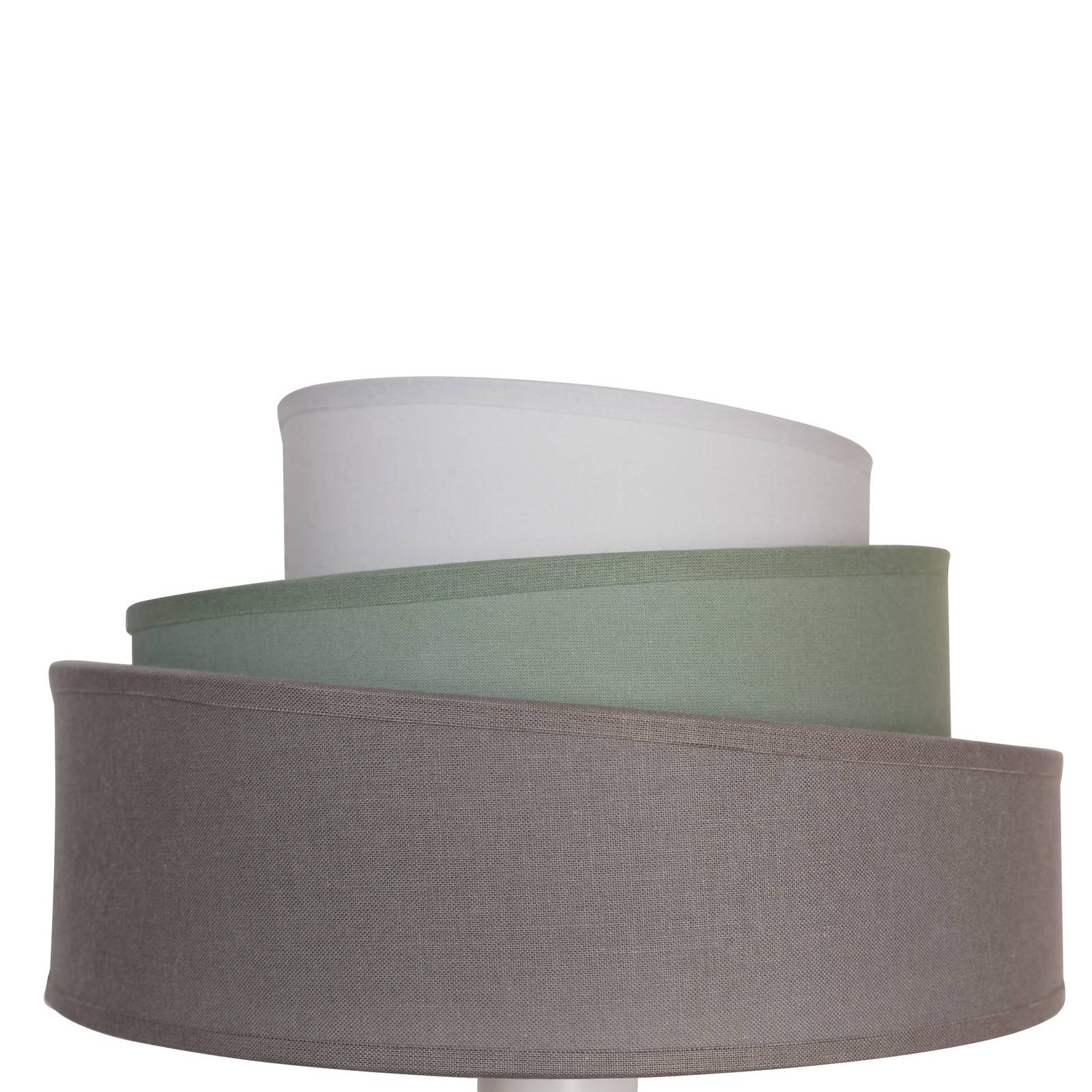 Vegglampe Trio monocolor tekstil grå Ø25cm