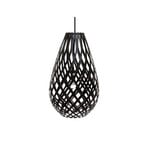 Koura Lampada a Sospensione H50 Nero 2 Lati - David Trubridge