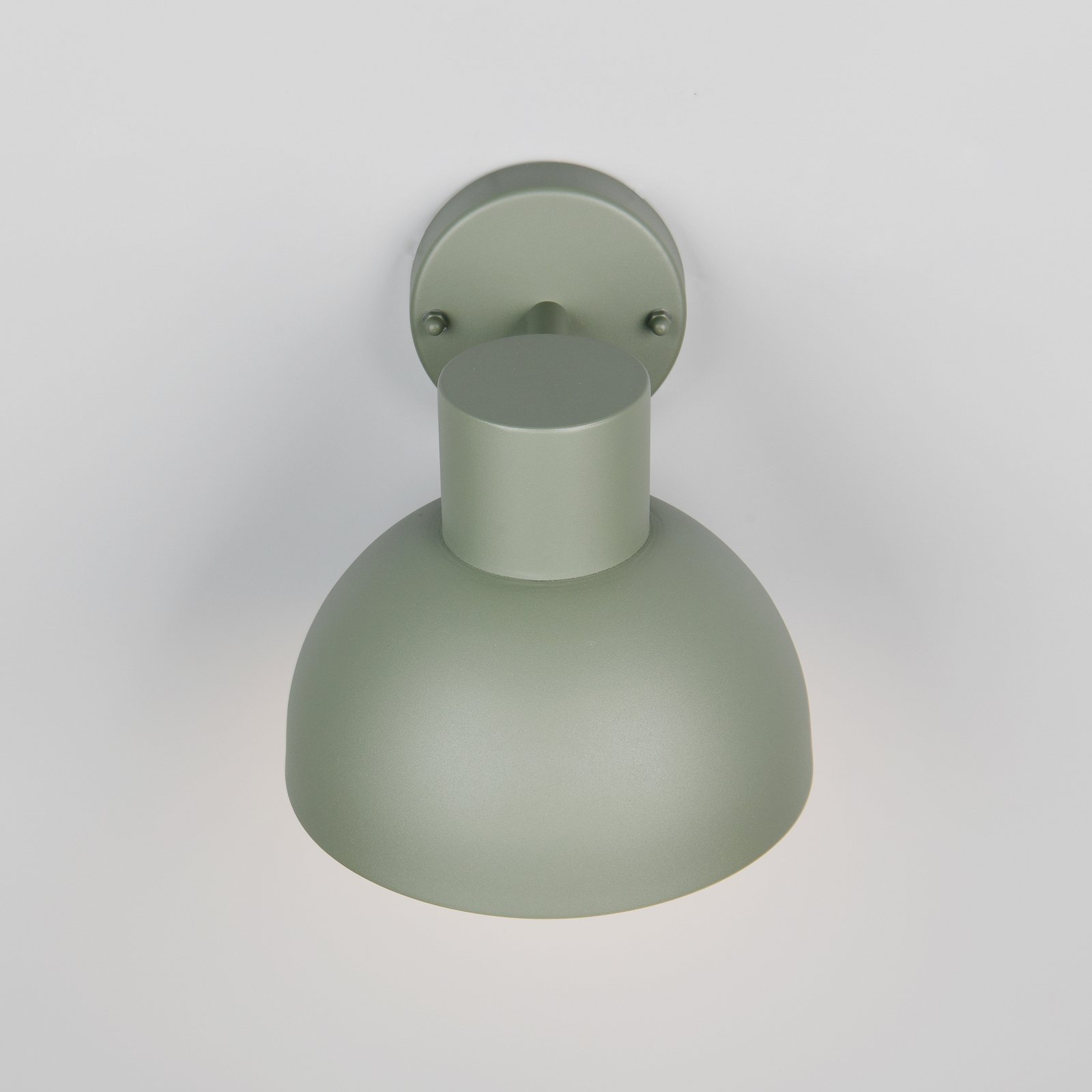 Elbe outdoor wall light, green, die-cast aluminium, E27