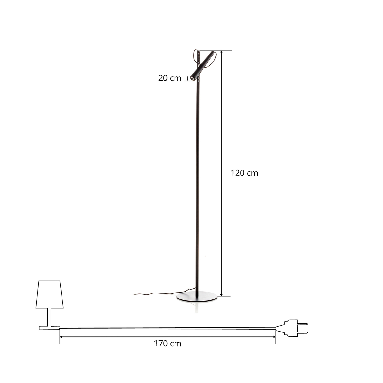 Foscarini Magneto lampada da terra LED, nero