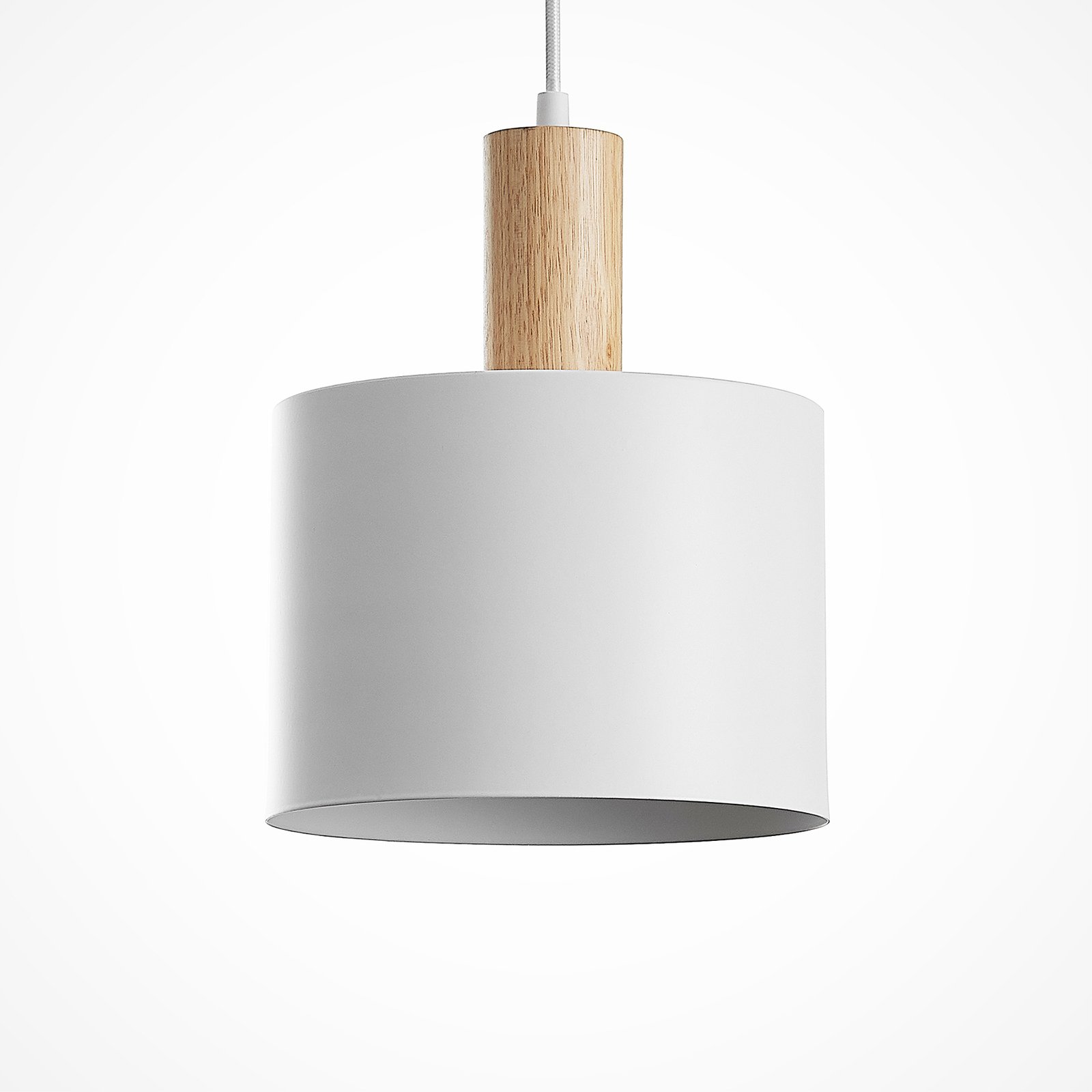 Lindby Kadir hanglamp, wit