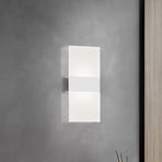 LED wall light Magnetics, white, dimmable, 22.5 cm high