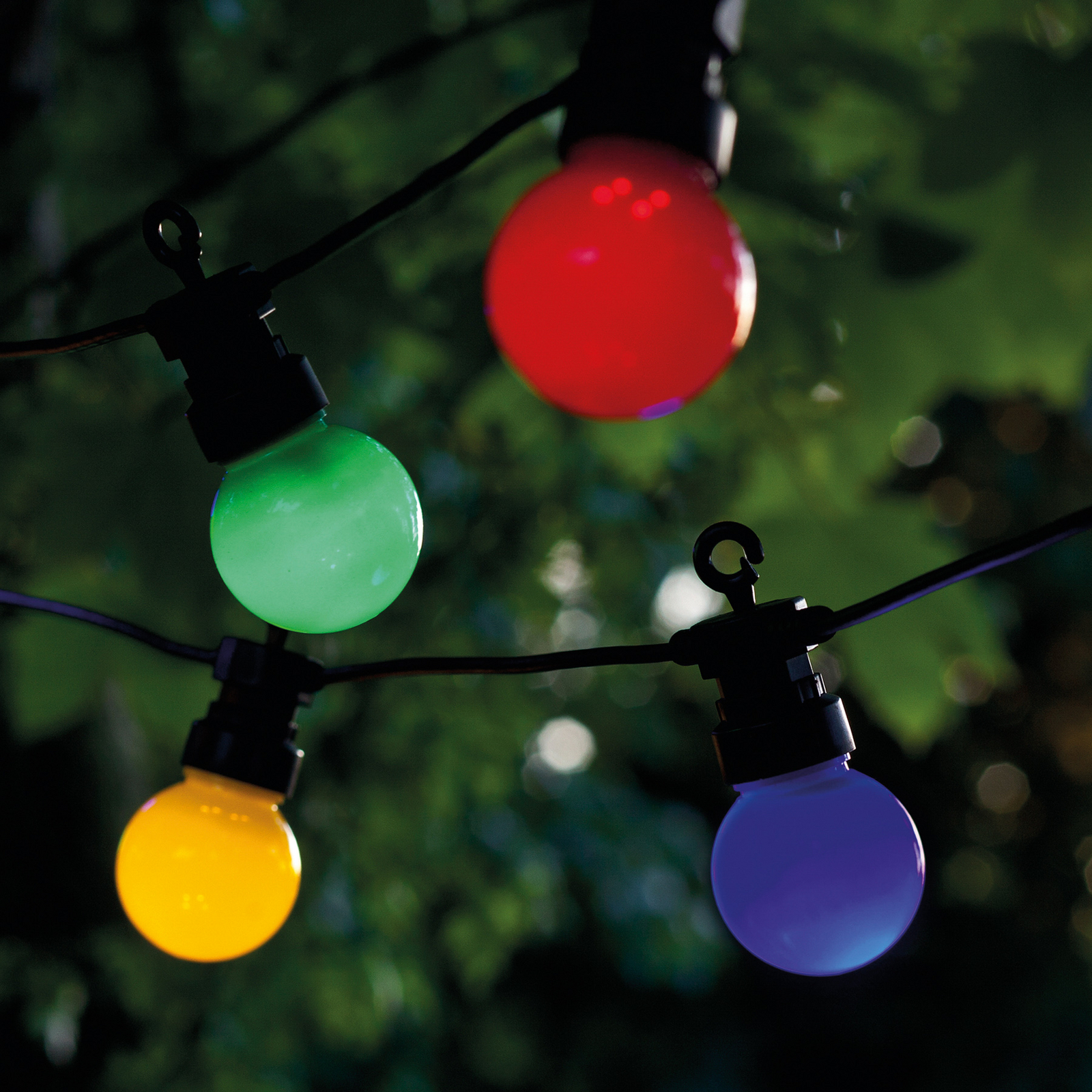 Σειρά φωτάκια LED Lucas, σετ εκκίνησης, πολύχρωμα, 10 φωτάκια, ηλιακή