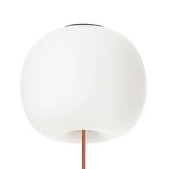 lámpara de techo Kushi XL de kdln, color cobre/blanco, Ø 43 cm, cristal