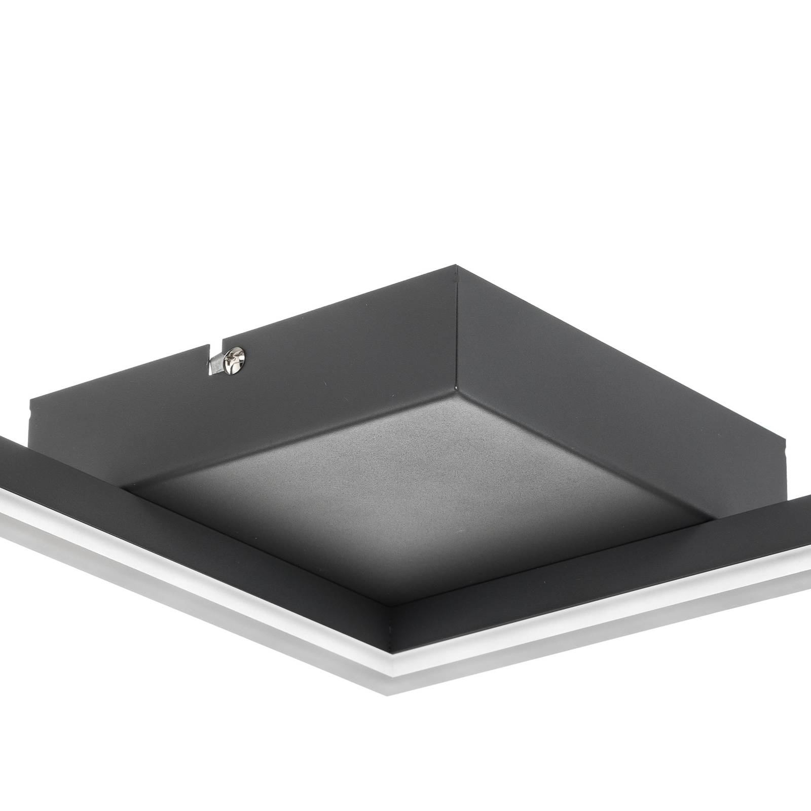 Lampa sufitowa LED Bard, 42x42, antracyt