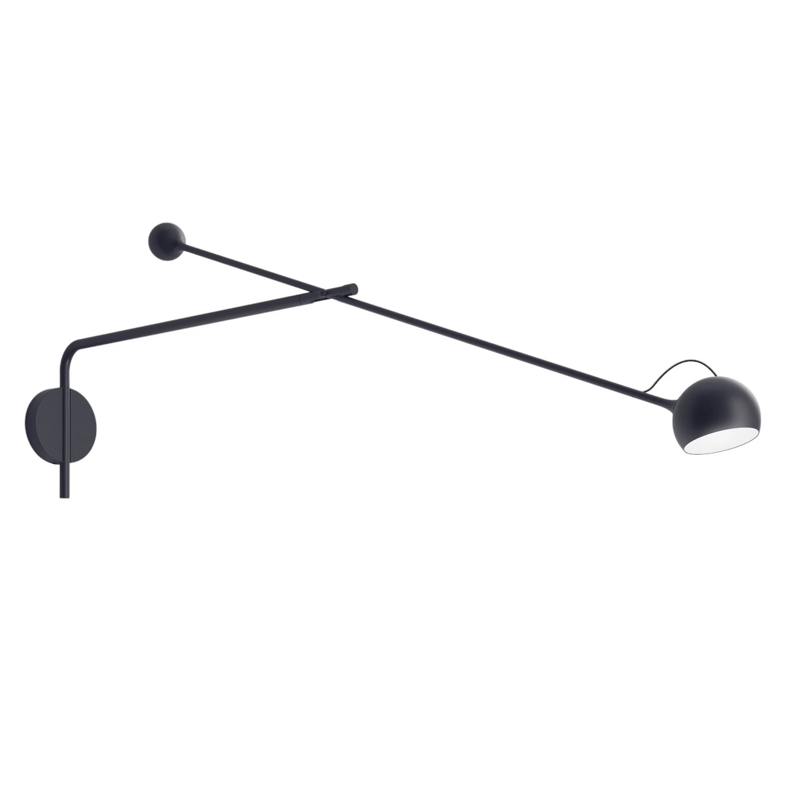 Artemide Ixa L LED-Wandlampe justierbar anthrazit
