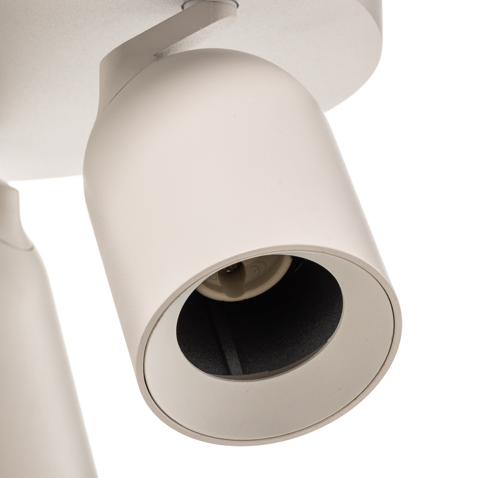 Arcchio spotlight Brinja, round, white, 3-bulb, aluminium, GU10
