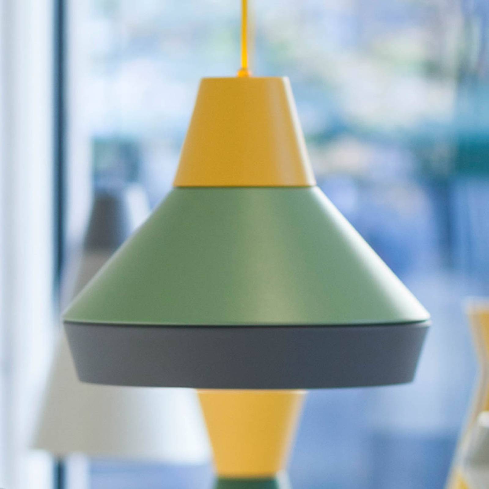 Grupa ili ili ili cats hat függő lámpa sárga/zöld/szürke