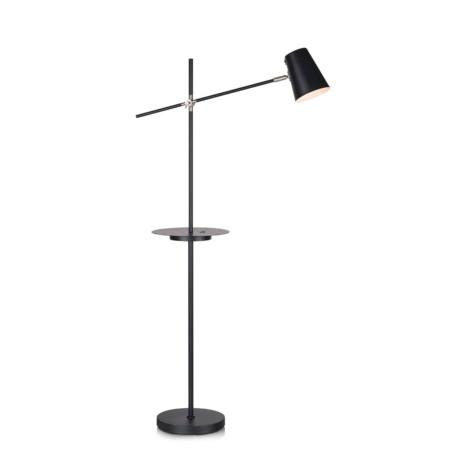 Lampadaire Linear avec chargeur USB noir