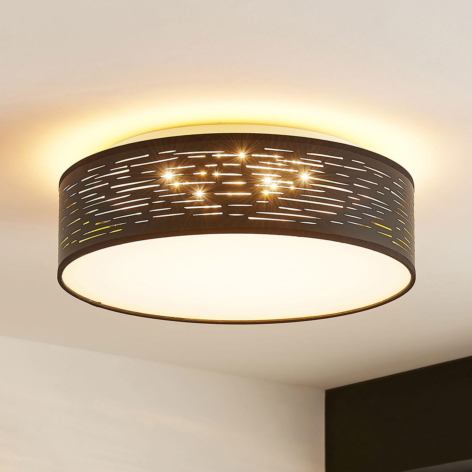 Lindby Iolyn stropné LED svietidlo, Ø 38 cm