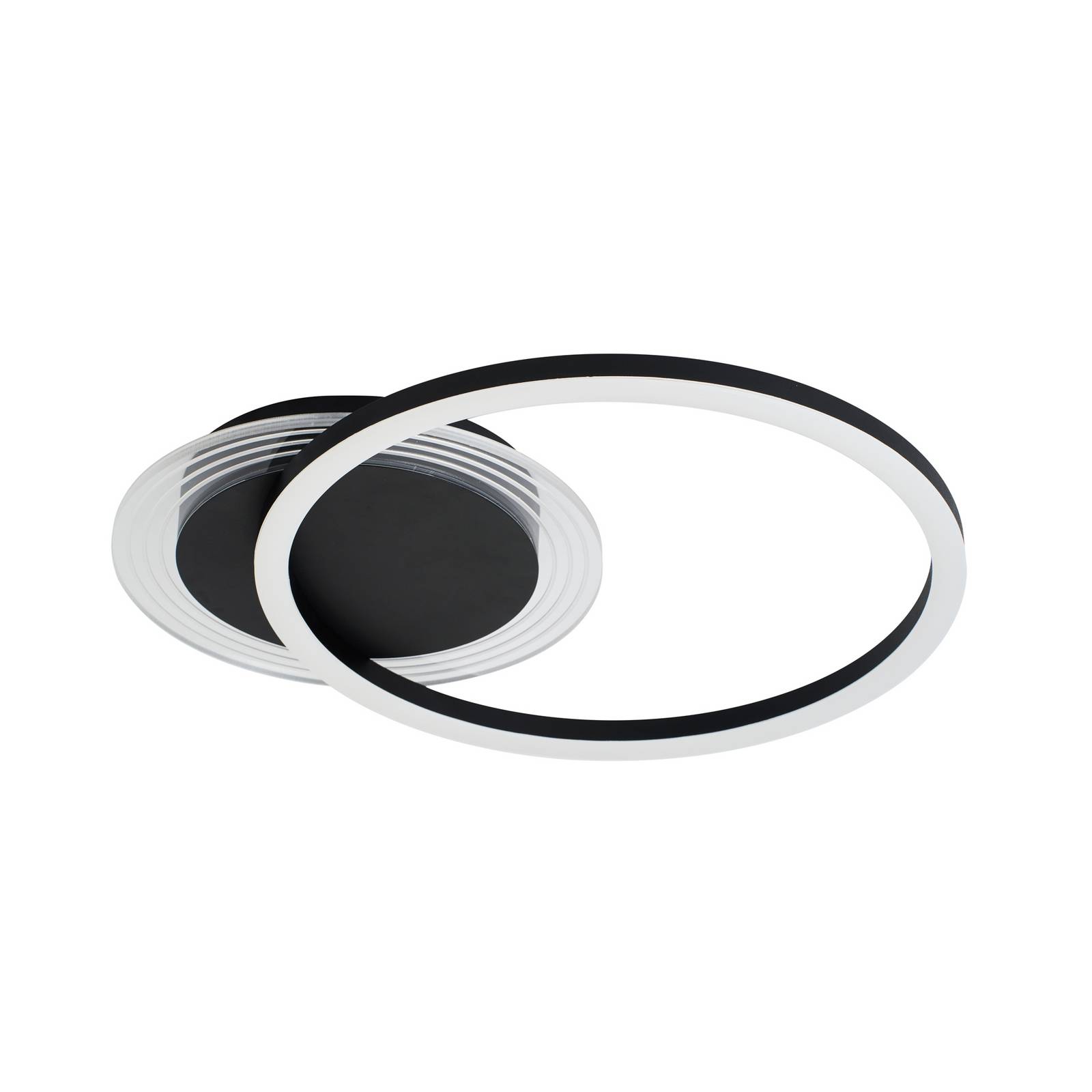 LED-Deckenlampe Contour schwarz matt Länge 40 cm Eisen/Acryl