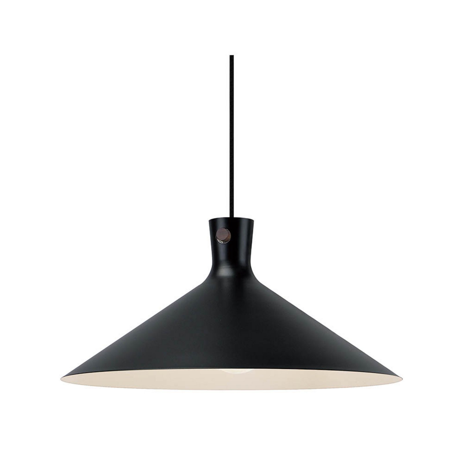 Pendelleuchte Dorina, schwarz, Ø 45 cm, Metall