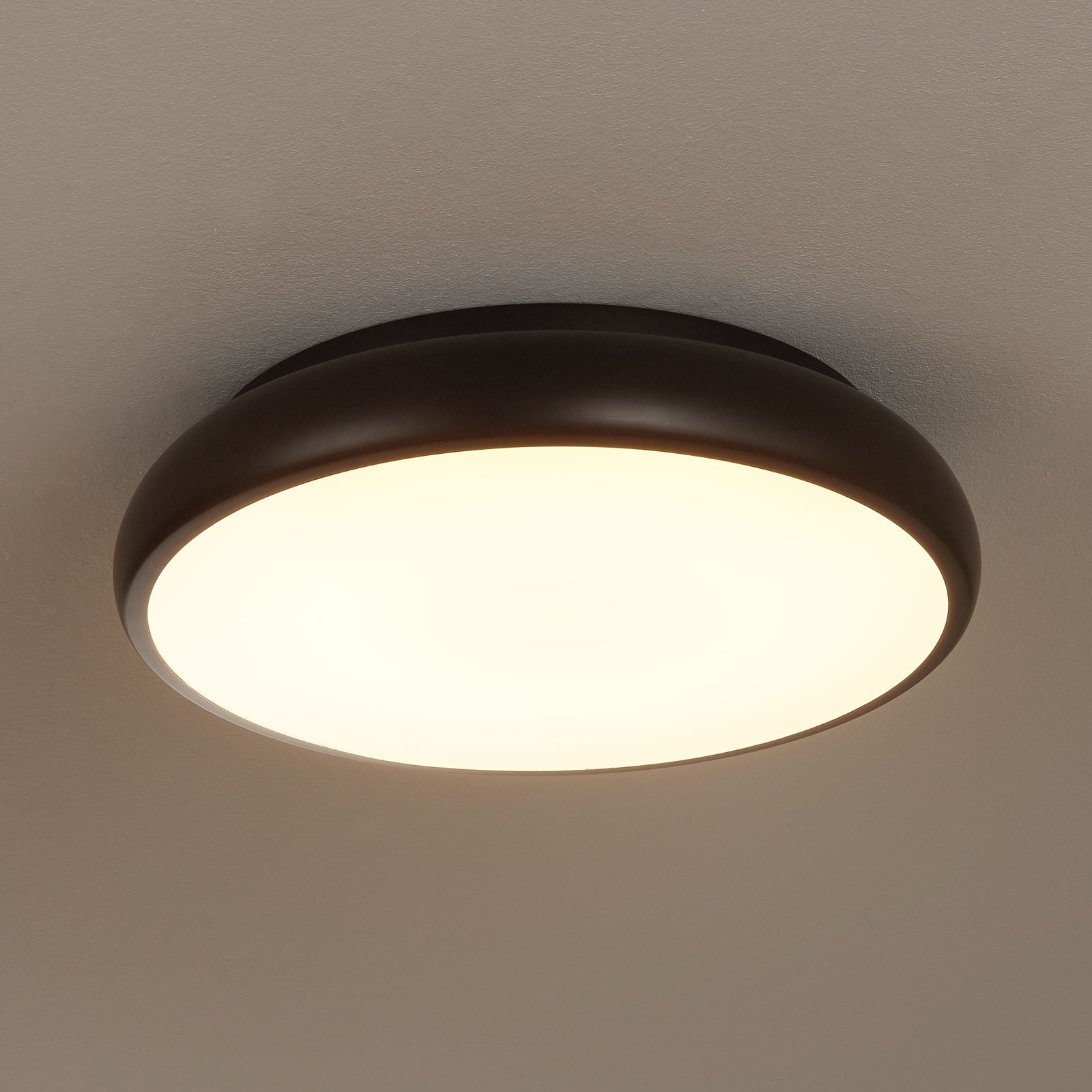 EGLO CONNECT connect Riodeva-C LED ceiling light black, for Hallway, steel, plastic, 27 W, energy efficiency: A+, H: 10.5 cm