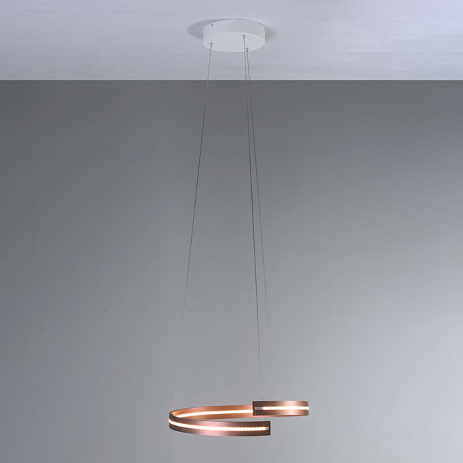 Bopp Break - sospensione LED, 40 cm oro rosé
