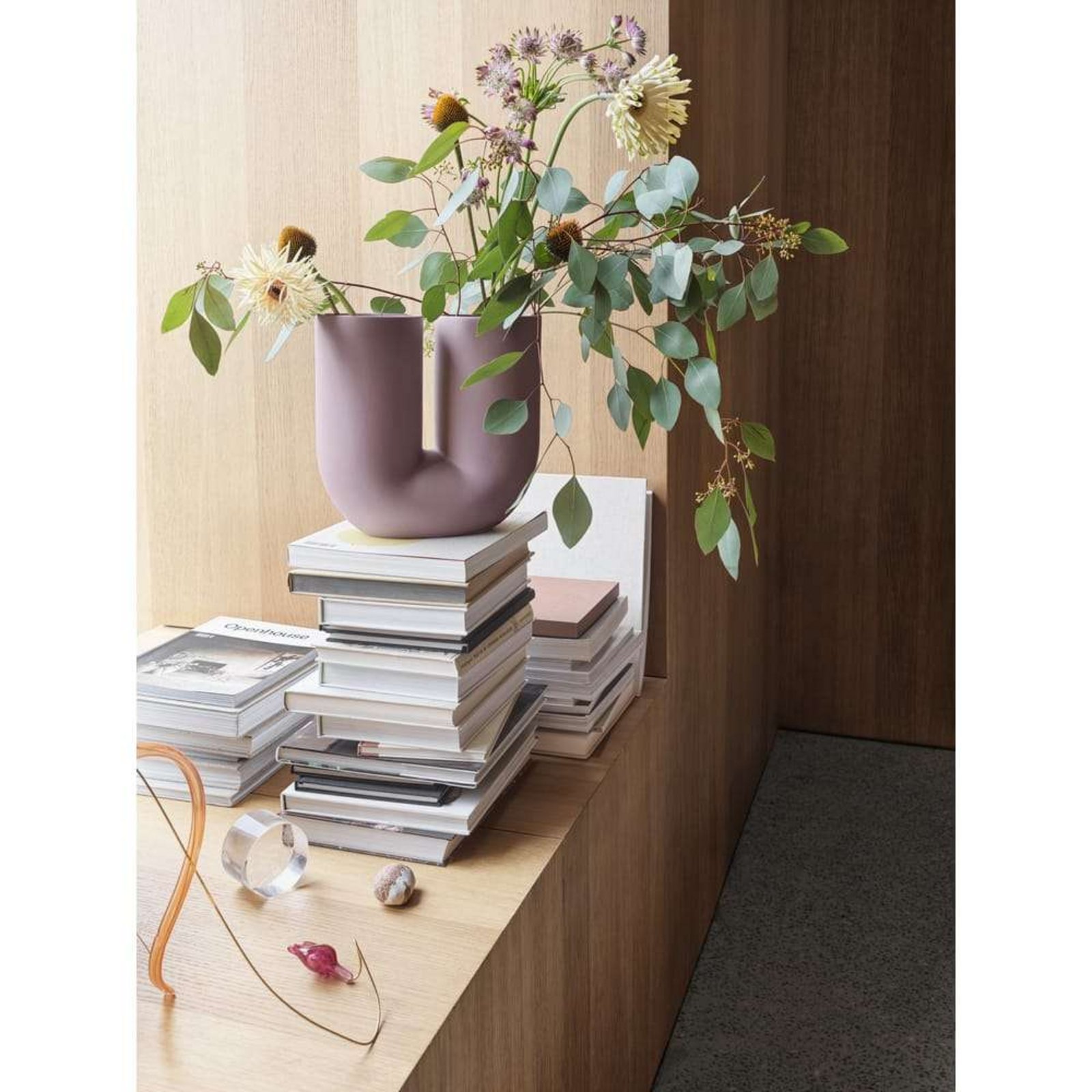 Kink Vase H26,3 Dusty Lilac - Muuto