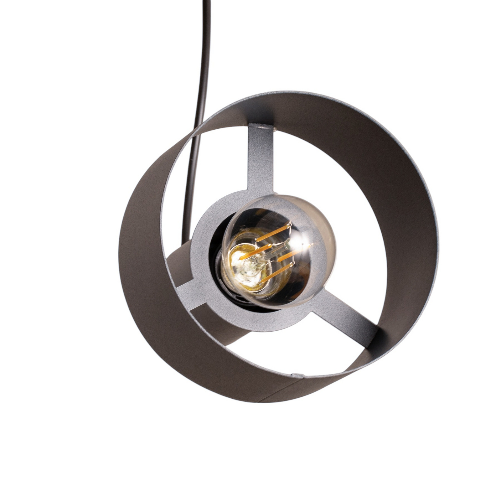 Rif 2 pendant light, anthracite, 2-bulb, linear, steel