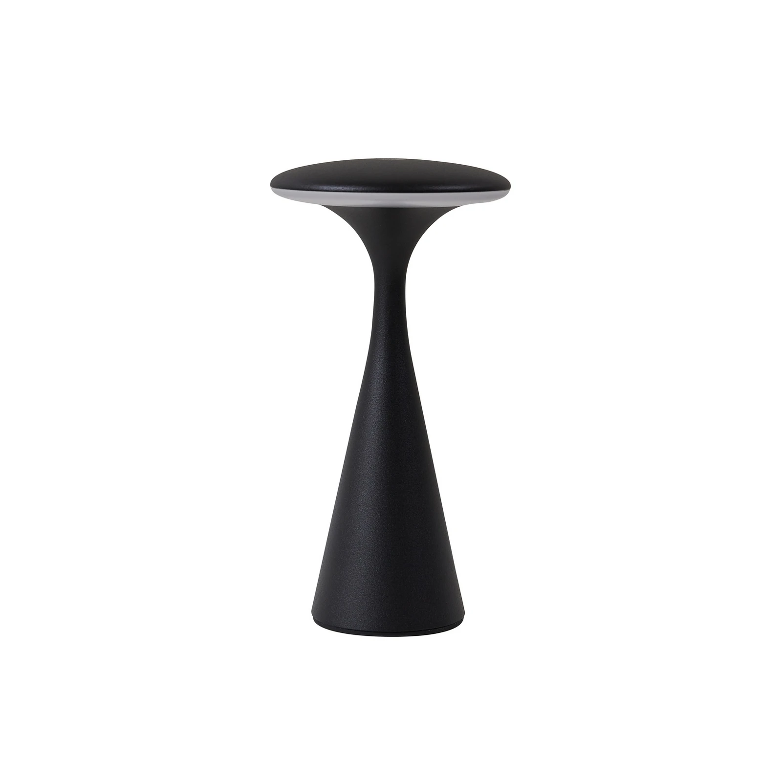 Lindby LED акумулаторна настолна лампа Evelen, черна, IP54, CCT