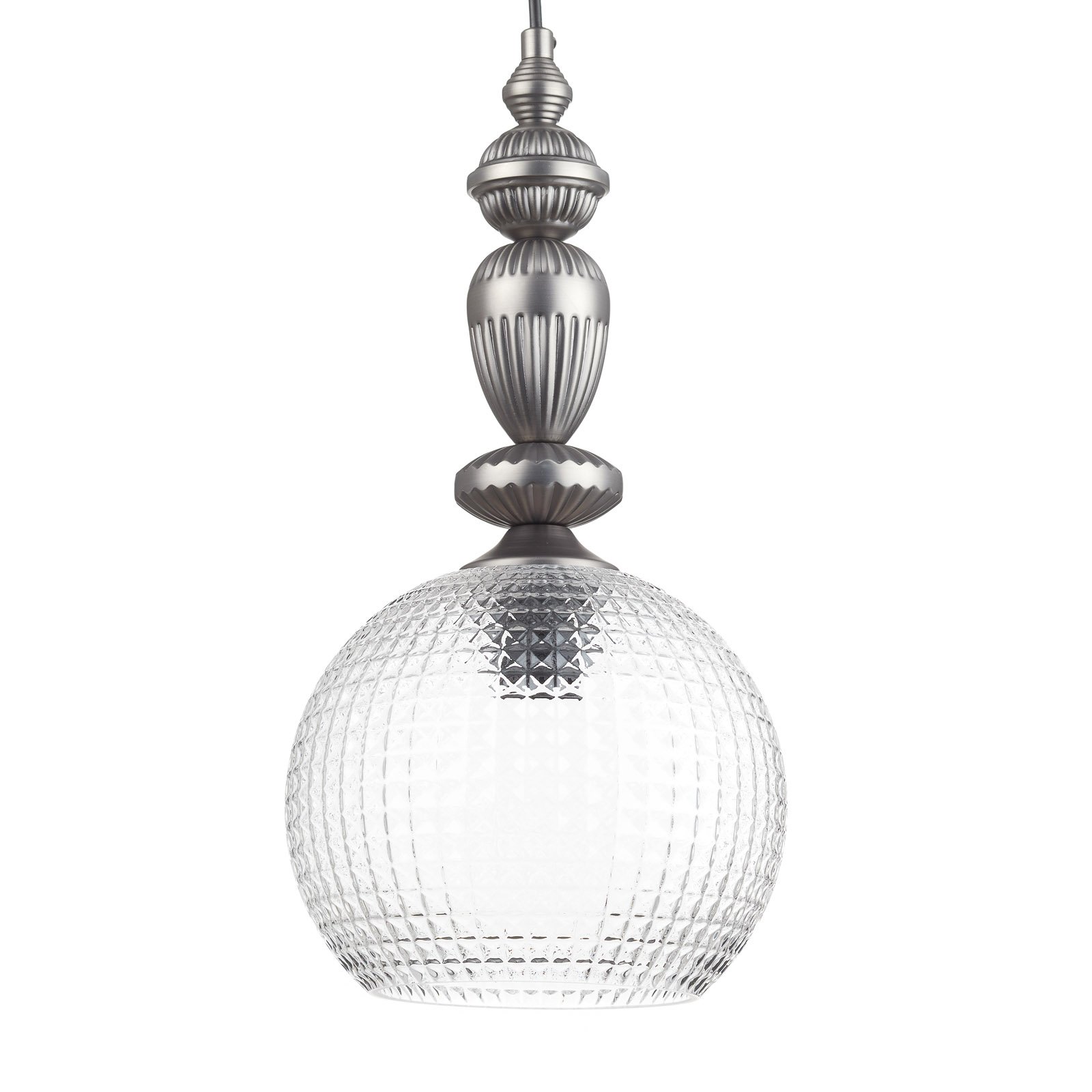 Talisa - Obesna svetilka z dekorativnim steklenim senčnikom