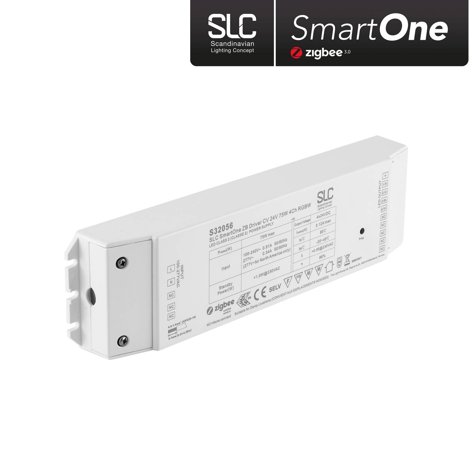 The Light Group SLC SmartOne alimentation ZigBee 24V 75W PWM RGBW