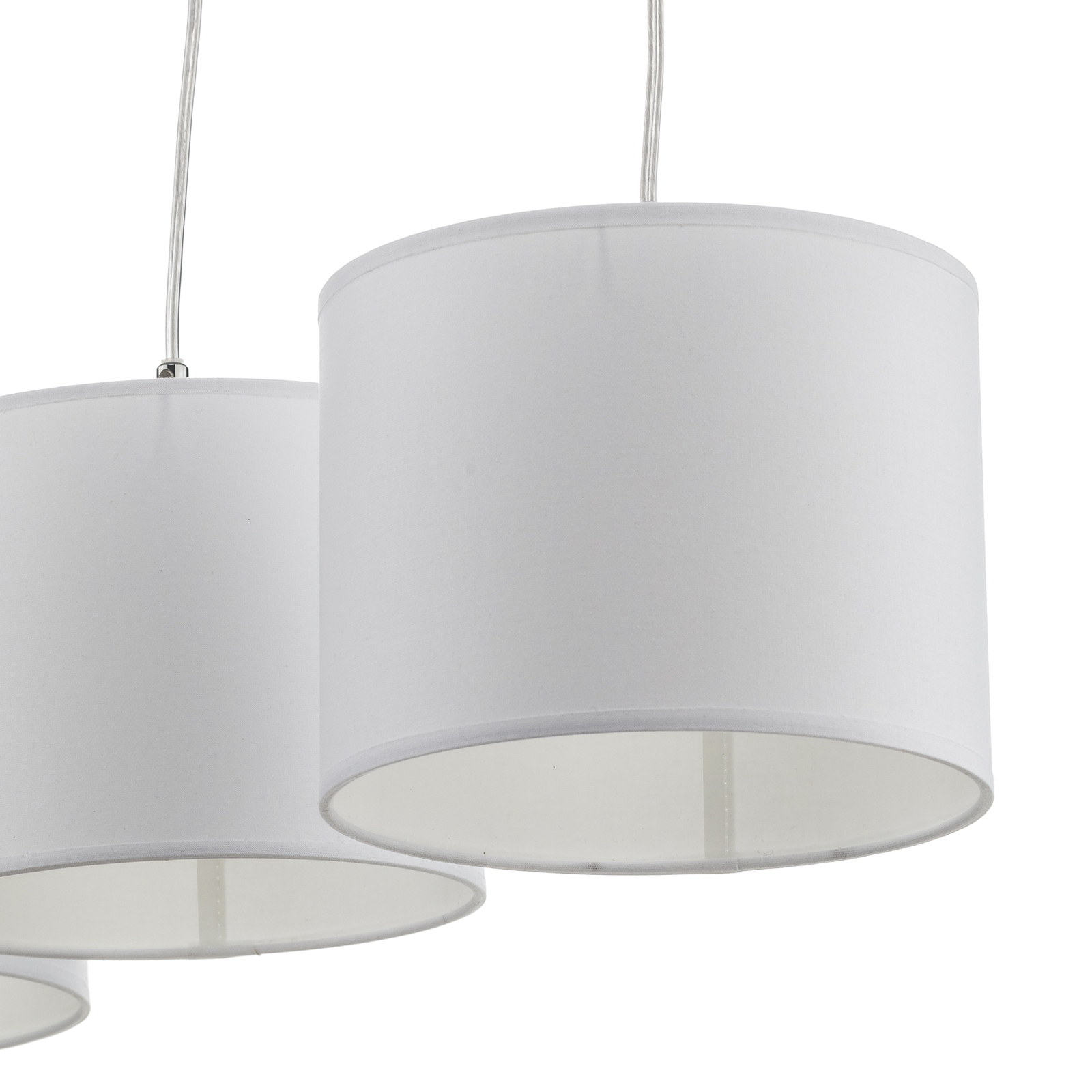 Hanglamp Corralee, wit, 4-lamps