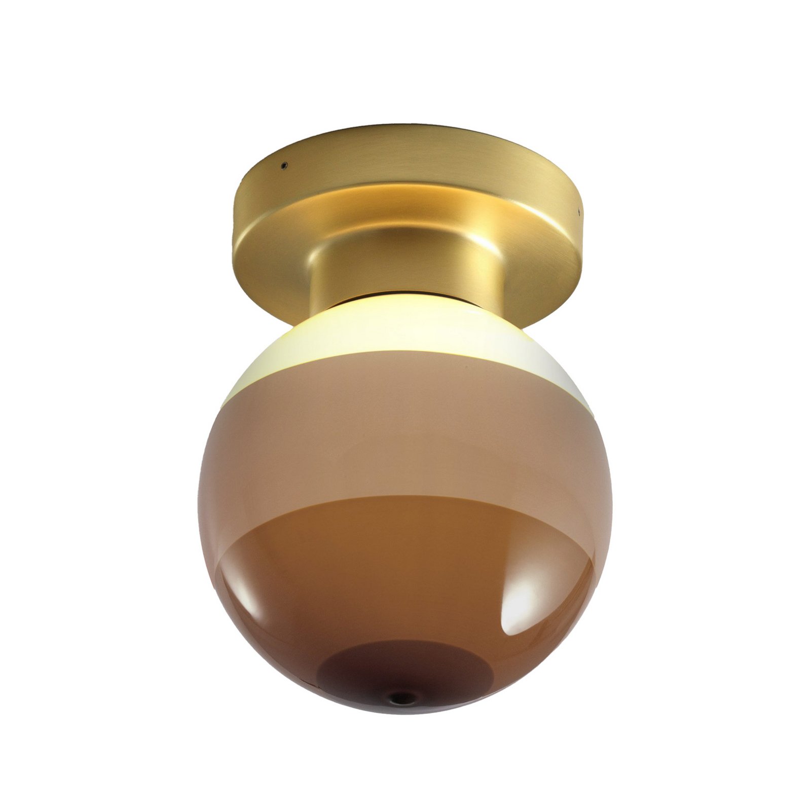 Aplique de pared LED MARSET Dipping Light A2, marrón/latón