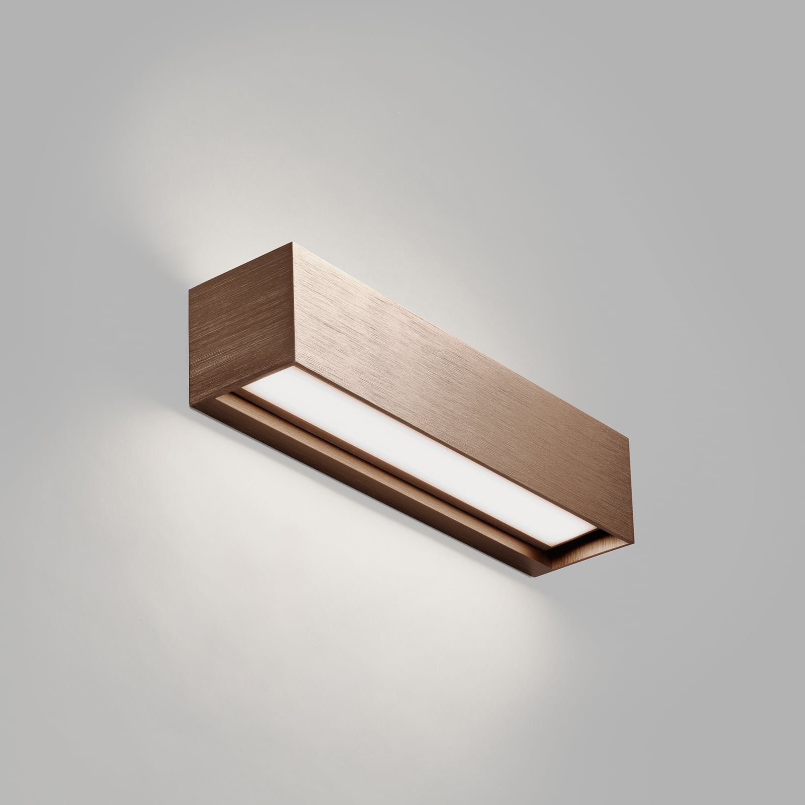 Linea W2 LED-Wandlampe rosegold 30cm CCT, IP54 - Light-Point