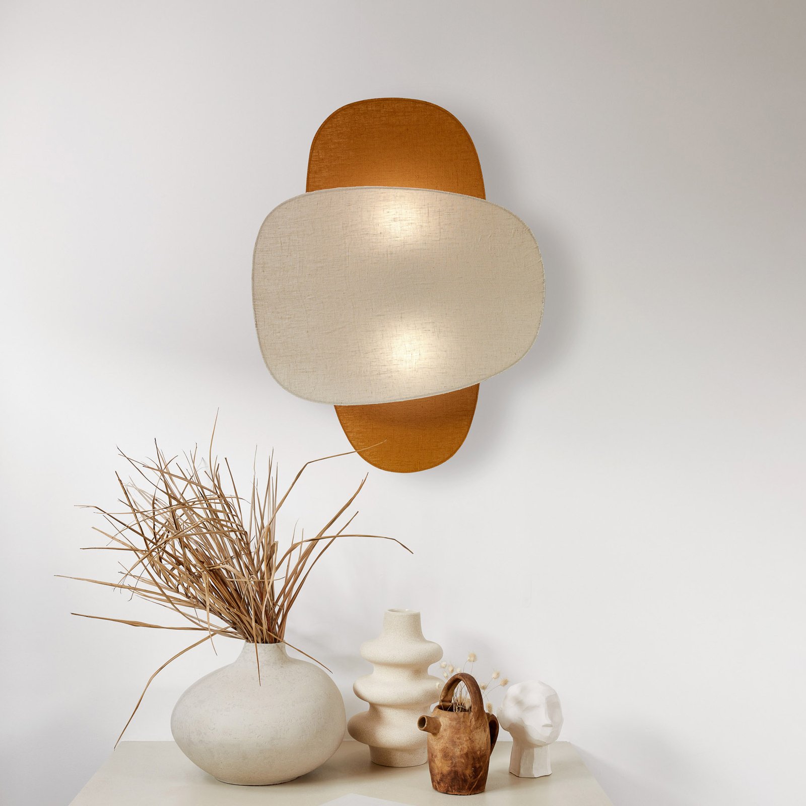 Screen 70's Wandlampe 76 cm, birke/curry, Textil - MARKET SET Screen 70's Wandlampe 76 cm, birke/curry, Textil - MARKET SET