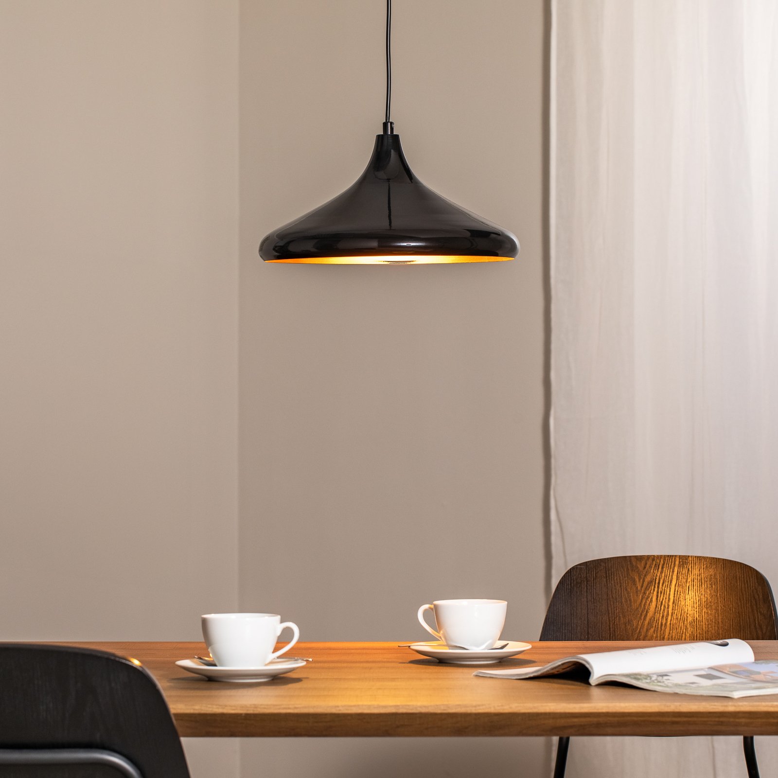 Berceste 207-S pendant light Ø35cm black/gold
