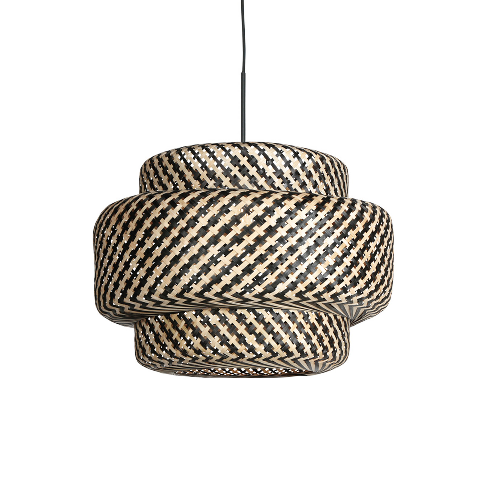 Sparkled Light 4478ZW lógó lámpa, fonott bambusz, Ø 53 cm