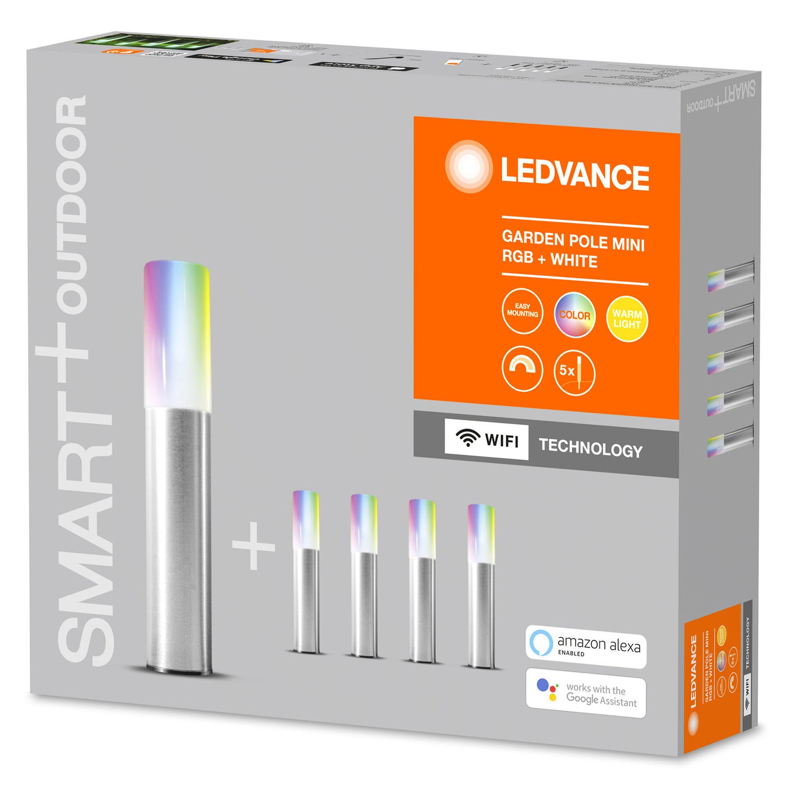 LEDVANCE SMART+ WiFi-hagestang 5-delt basissett