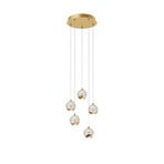 Hayley 5 Taklampa Clear/Gold - Lucande