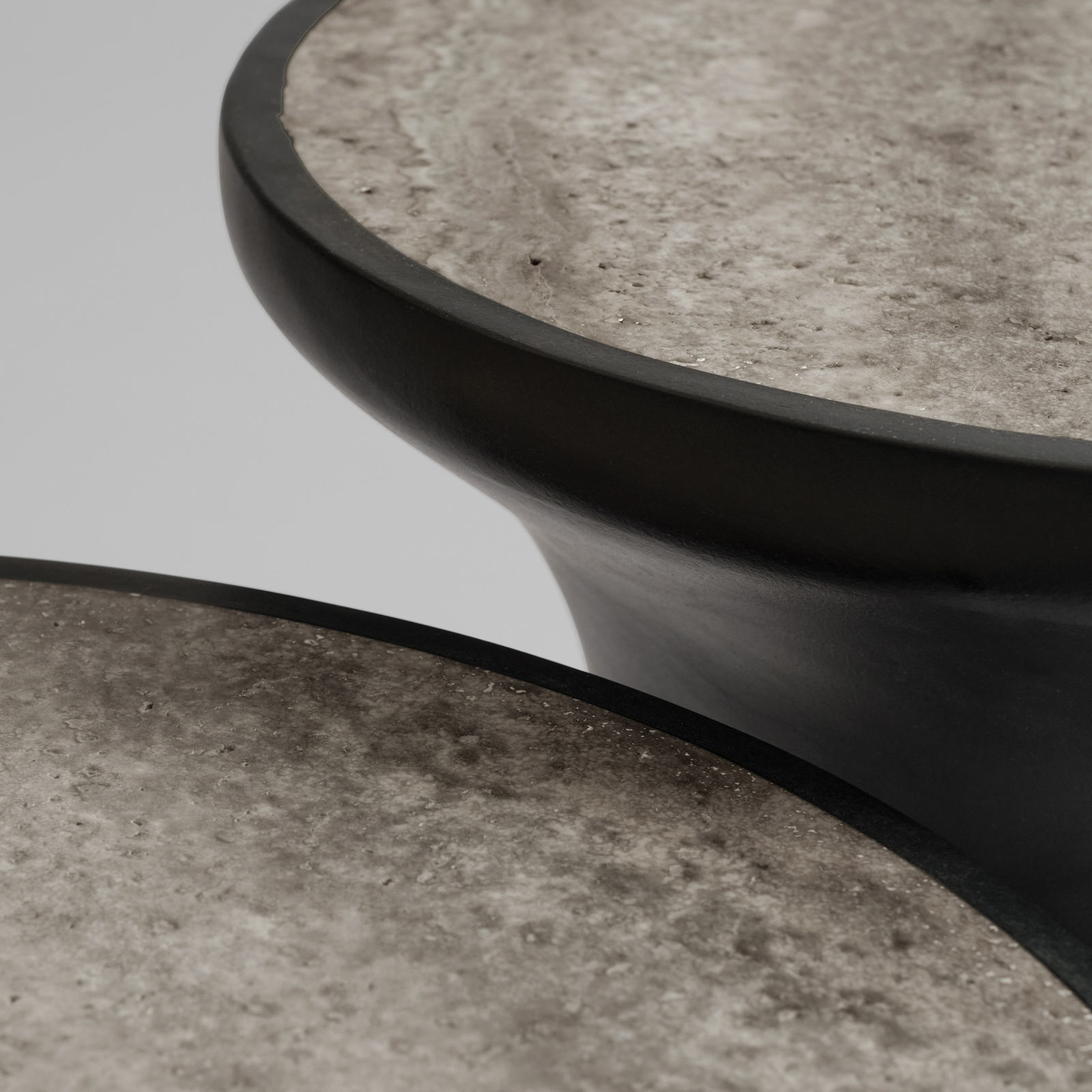 Odkladací stolík Trumpet, antracitová farba, výška 45 cm – 101 Copenhagen