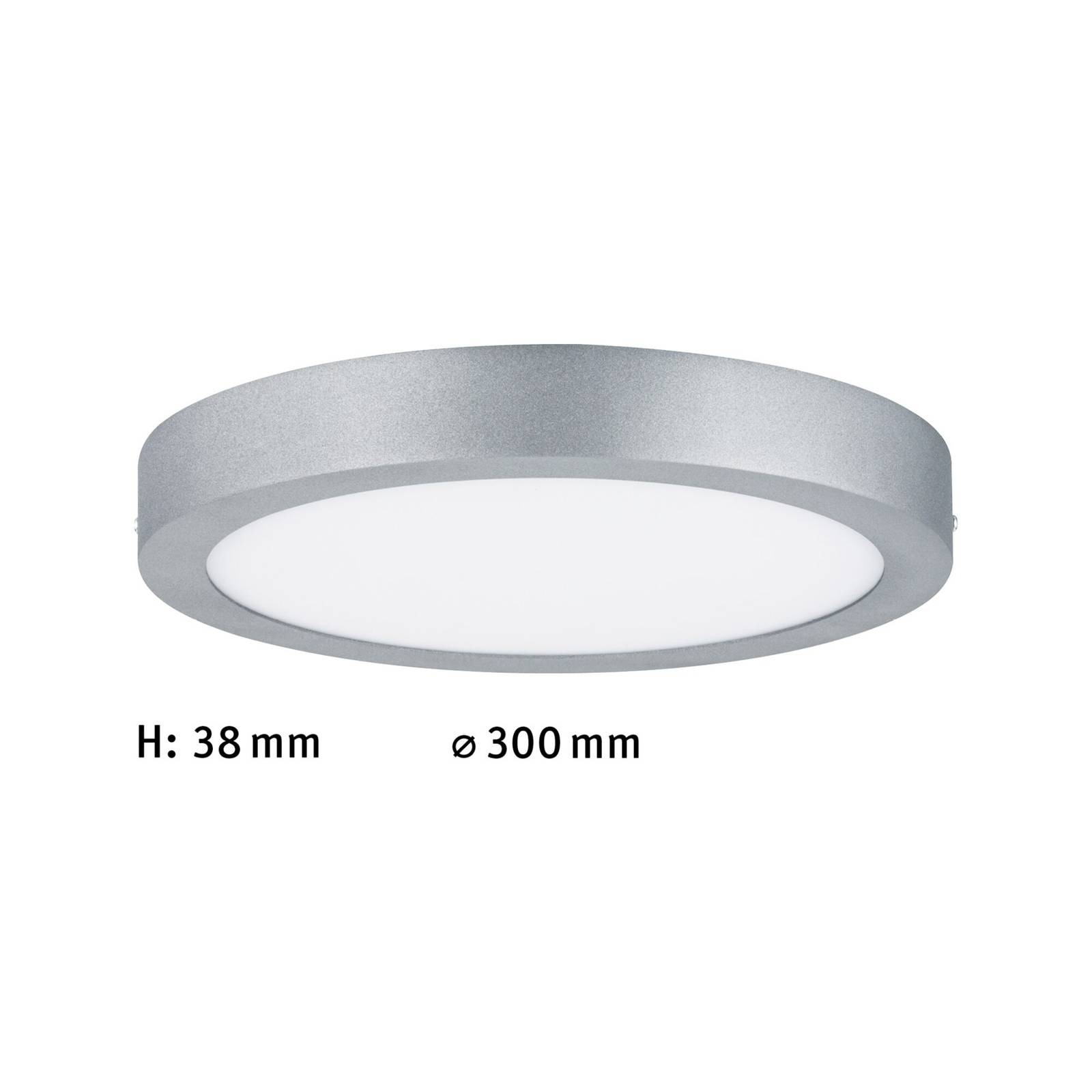 Paulmann Lunar panel LED, okrągły, Ø 30 cm, chrom