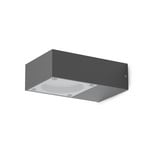Ideal Lux Außenwandlampe Sirio, schwarz, Breite 10 cm Metall