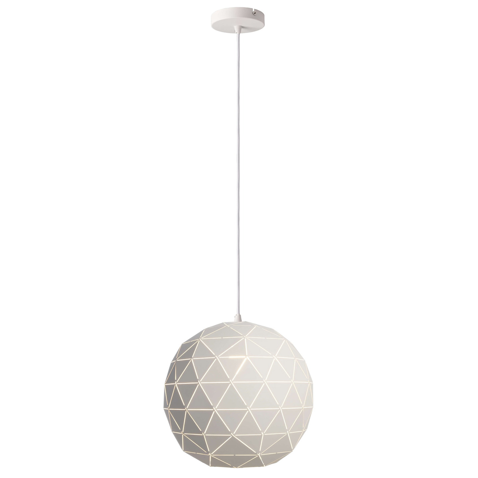 Hanglamp Asterope, Ø 40cm rond, wit