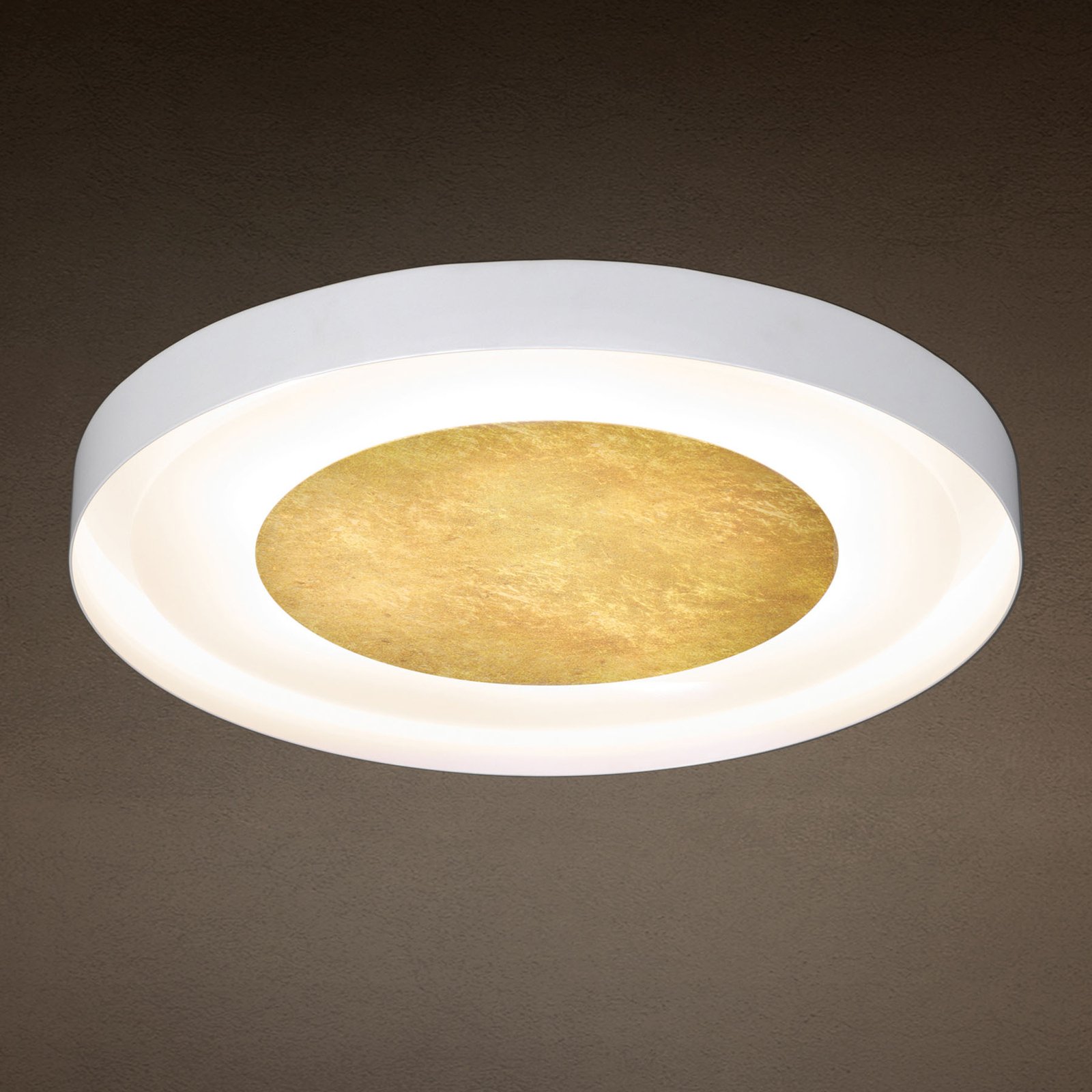 3560/6PL ceiling light, gold leaf, Ø 51 cm Lights.co.uk