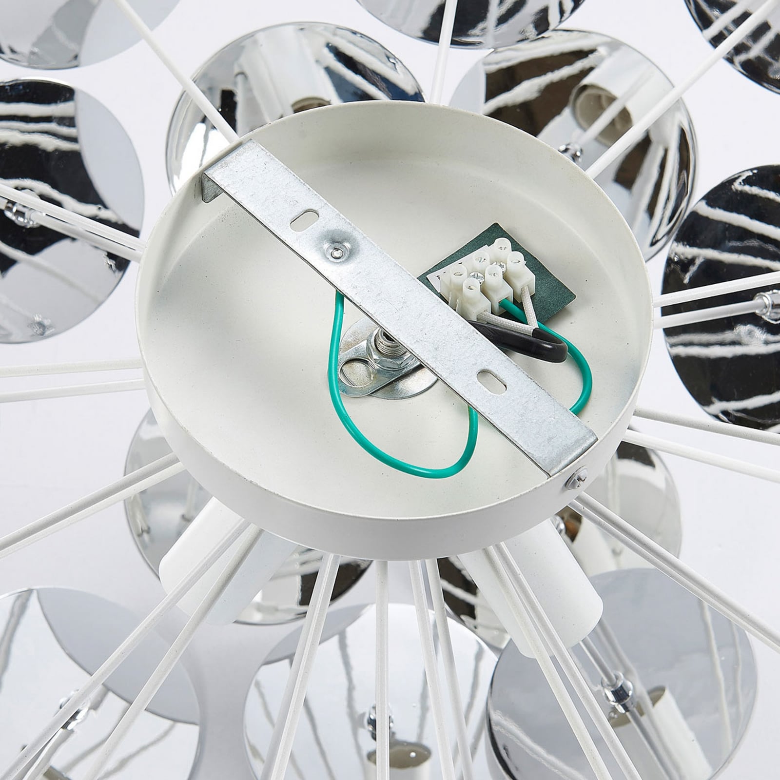 Kinan Candeeiro de Tecto White/Chrome - Lindby