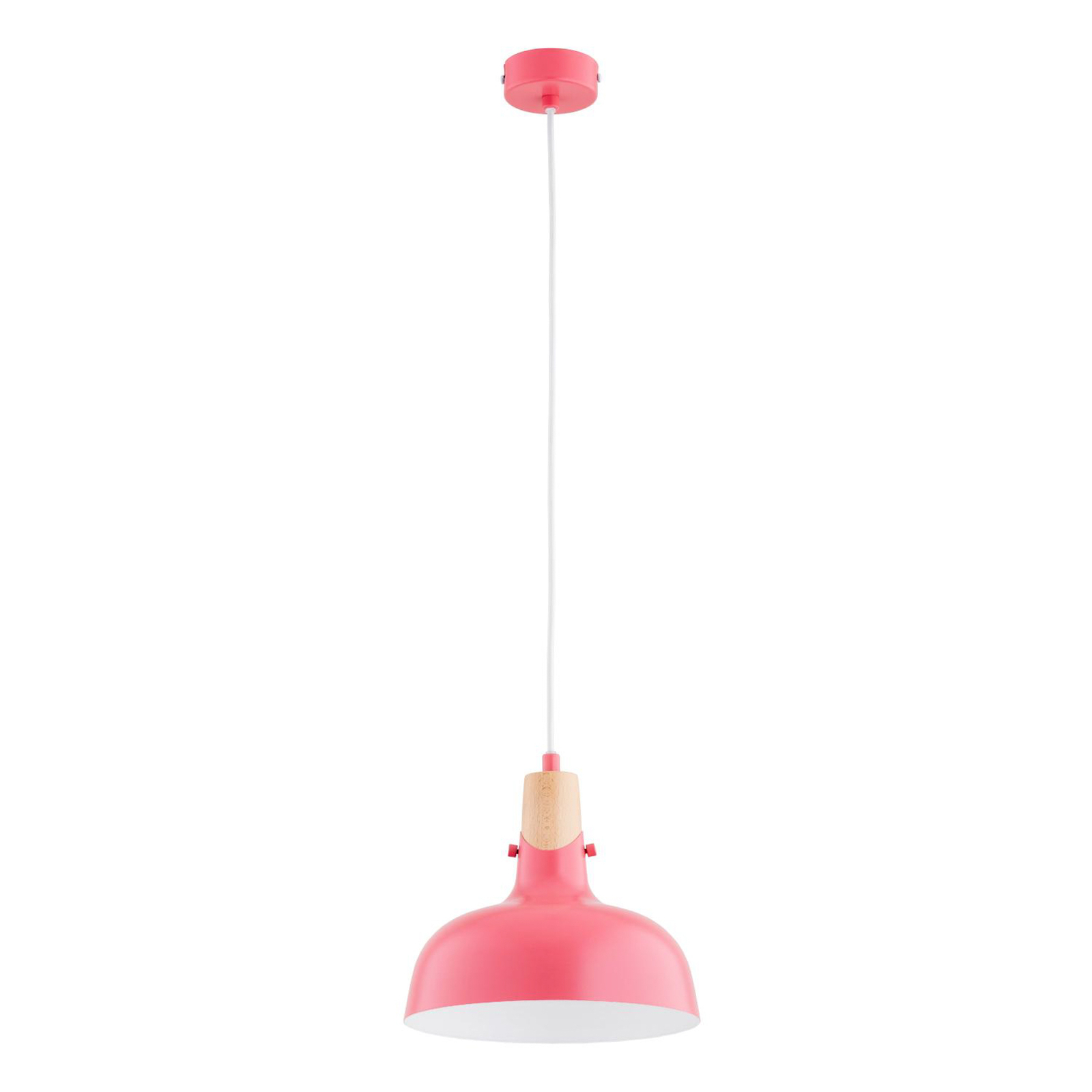 Solo Gem pendant light, pink, Ø 23 cm, metal
