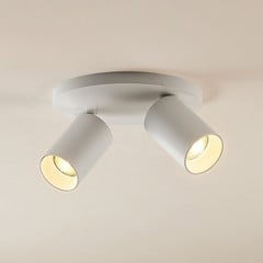 Arcchio Faretto Brinja, bianco, rotondo, Ø 6 cm, a 2 luci, GU10