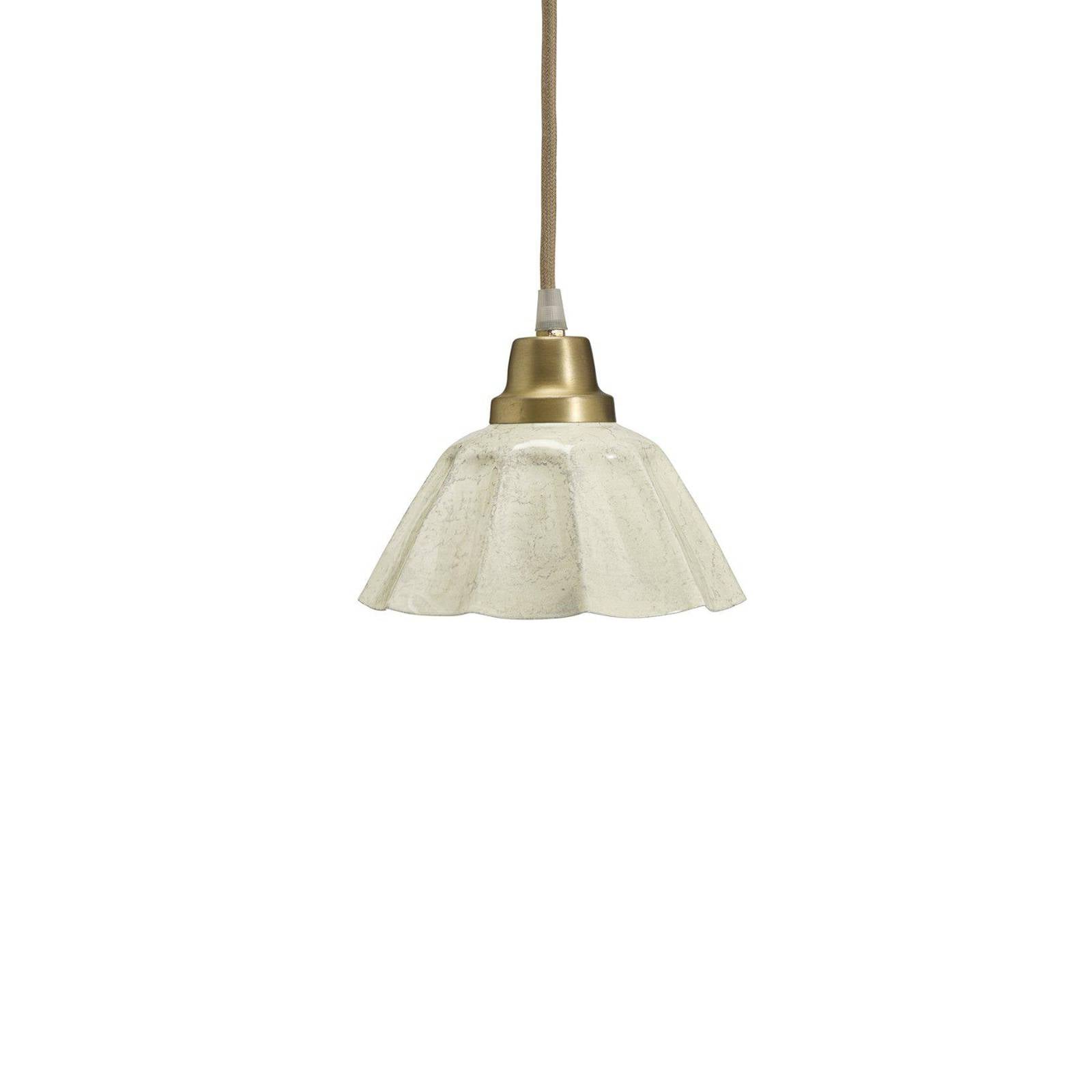 PR Home Hängeleuchte Ester, offwhite, Ø 17 cm, Stecker