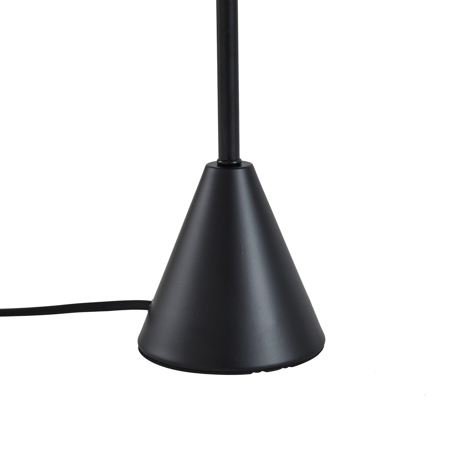 Norvik table lamp, black/grey, height 35 cm, metal - Lindby